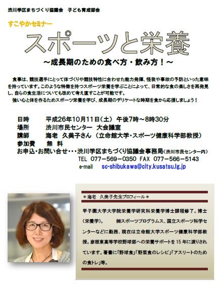 『スポーツと栄養』ポスター